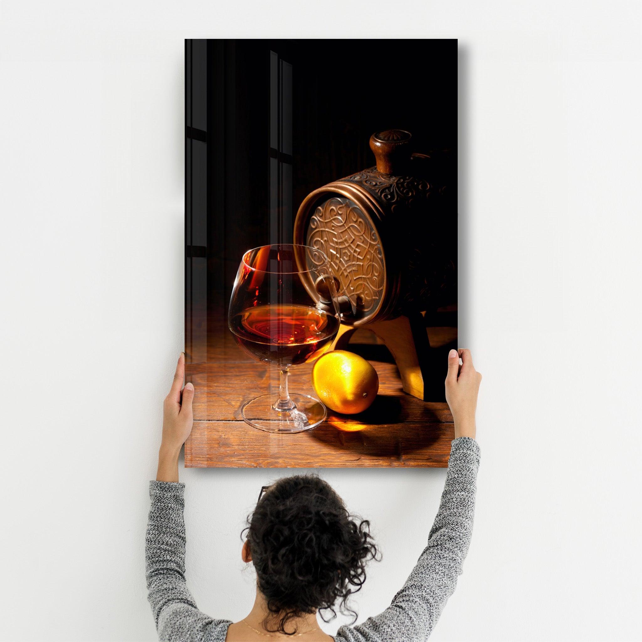 Bourbon | Glass Wall Art - Artdesigna