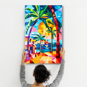 Tropical Delight | Glass Wall Art