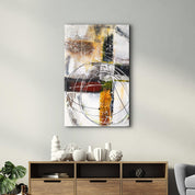 Abstract Oil Painting V2 | Glass Wall Art - Artdesigna