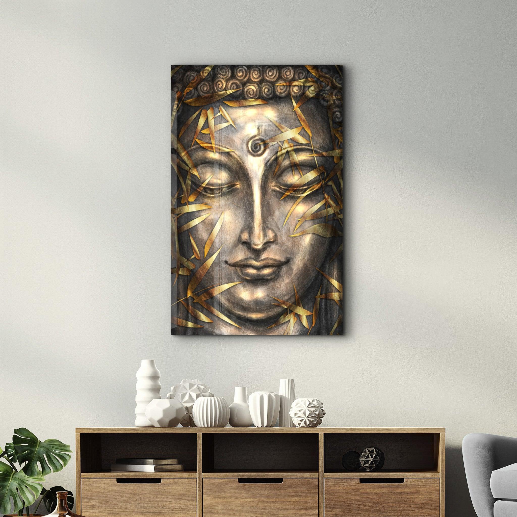 Lord Buddha | Glass Wall Art – Artdesigna