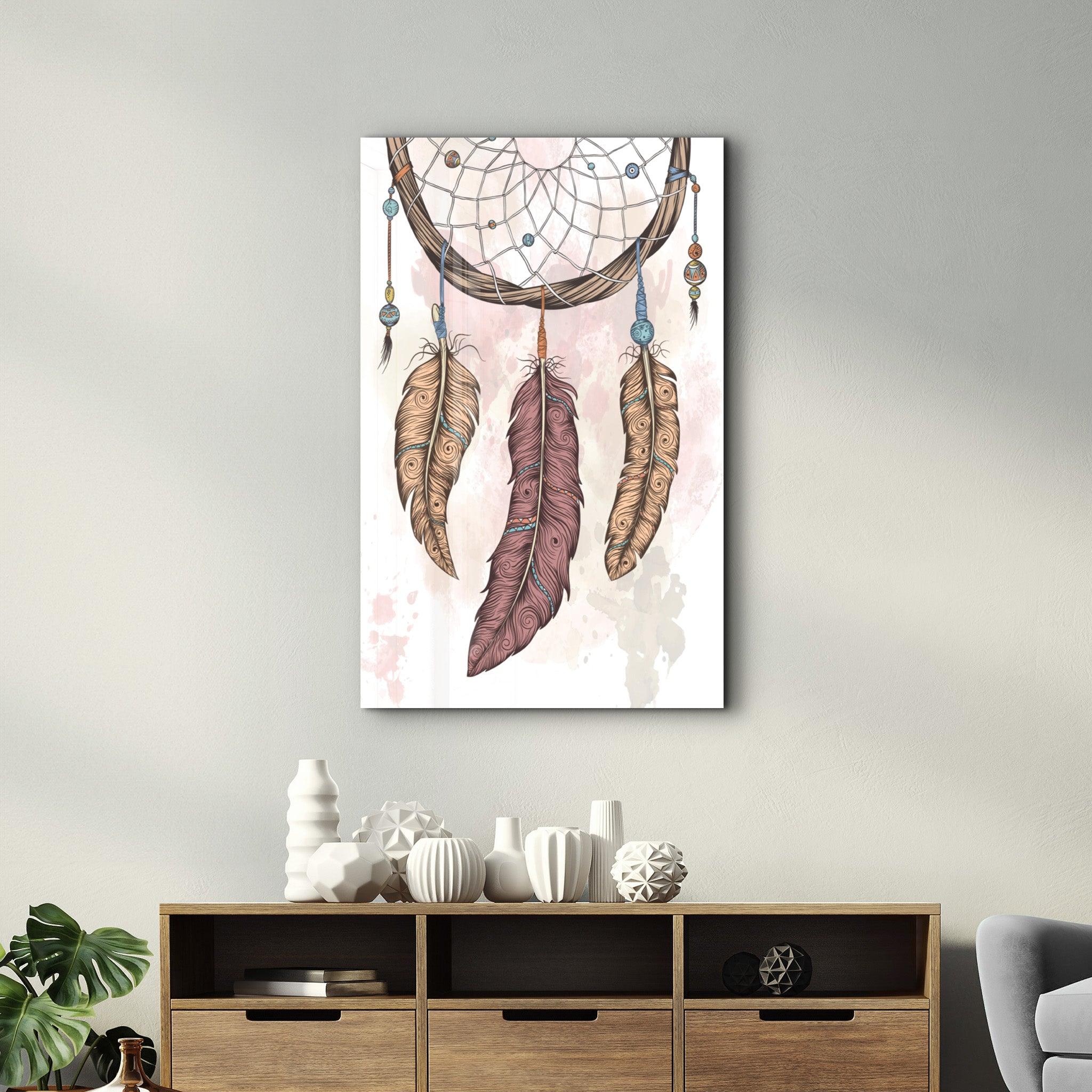 Dreamcatcher | Glass Wall Art - Artdesigna