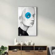 Blue Eye | Glass Wall Art - Artdesigna