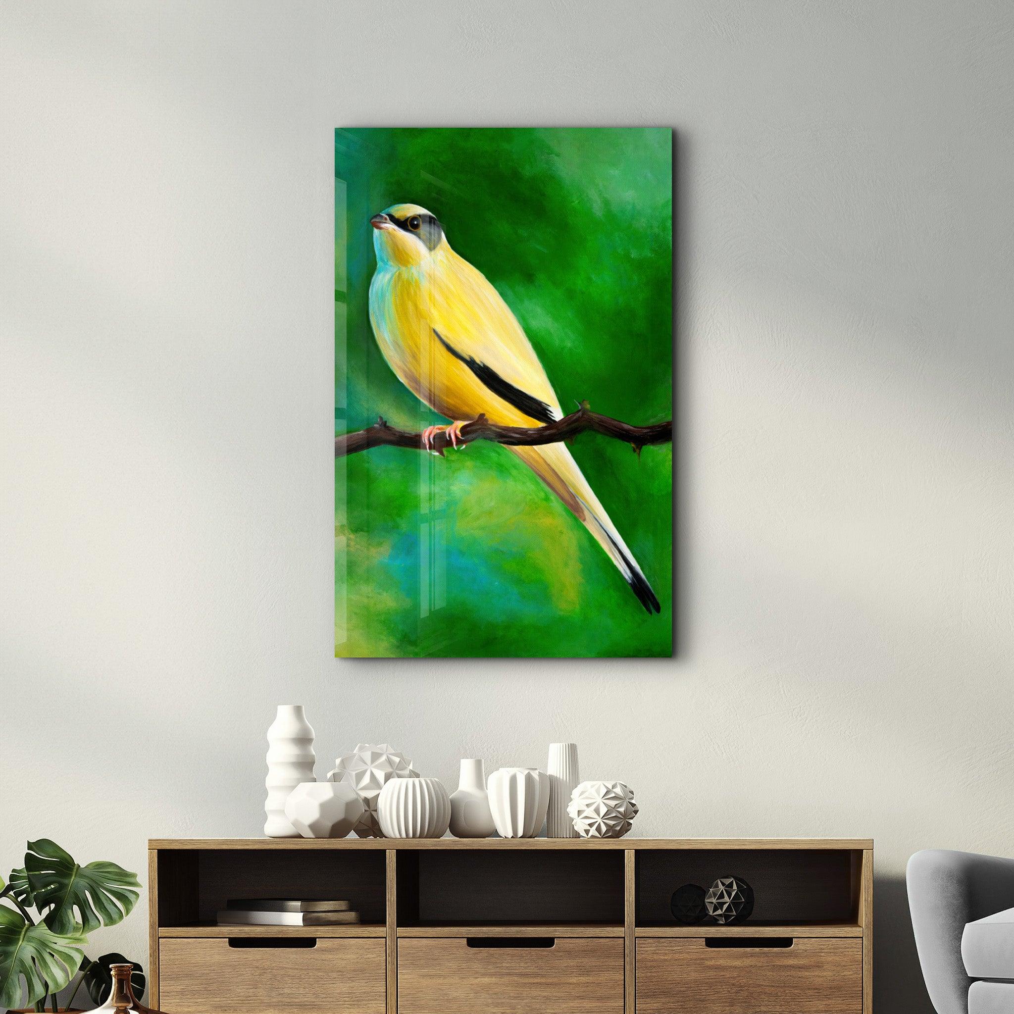 Canary | Glass Wall Art - Artdesigna