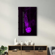 Jellyfish | Glass Wall Art - Artdesigna