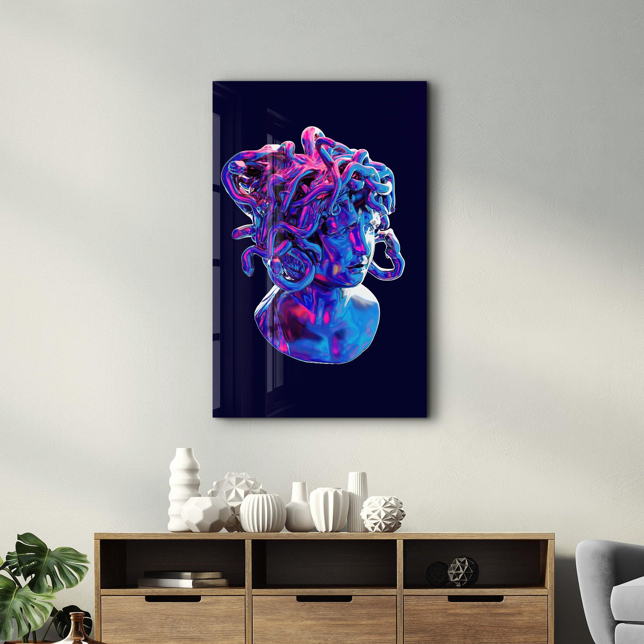 Medusa | Designers Collection Glass Wall Art - Artdesigna