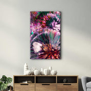 Abstract Colorful Design | Designer's Collection Glass Wall Art - Artdesigna