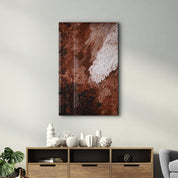 Brown Oil Painting | Designer's Collection Glass Wall Art - Artdesigna