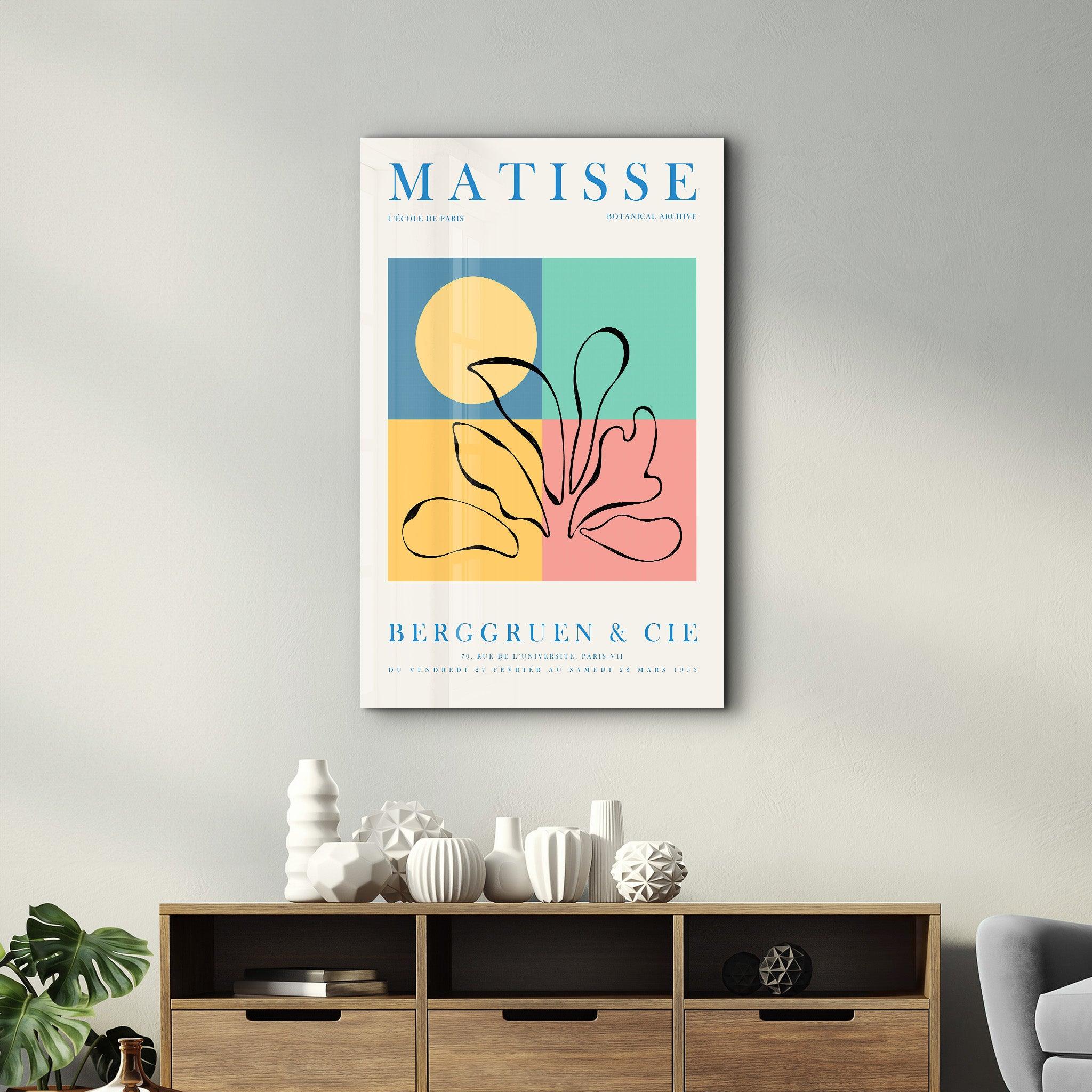 H. Matisse Botanical Archive 1953 | Gallery Print Collection Glass Wall Art - Artdesigna