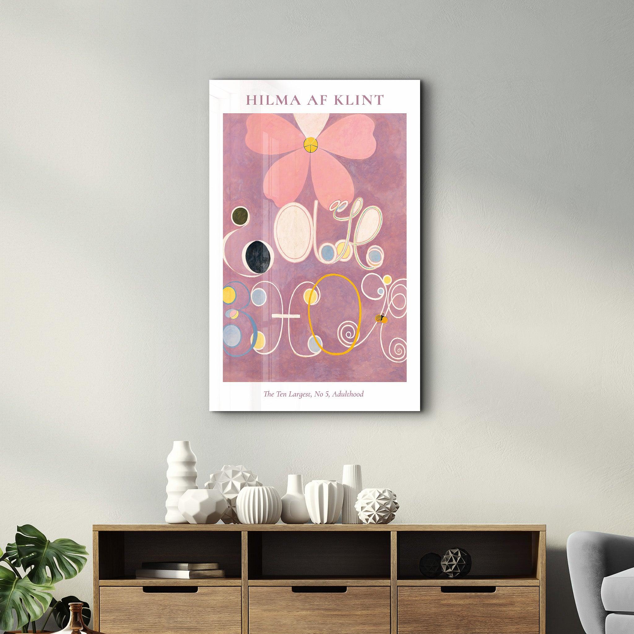 The Ten Largest No,5 Adulthood- Hilma Af Klint | Gallery Print Collection Glass Wall Art - Artdesigna