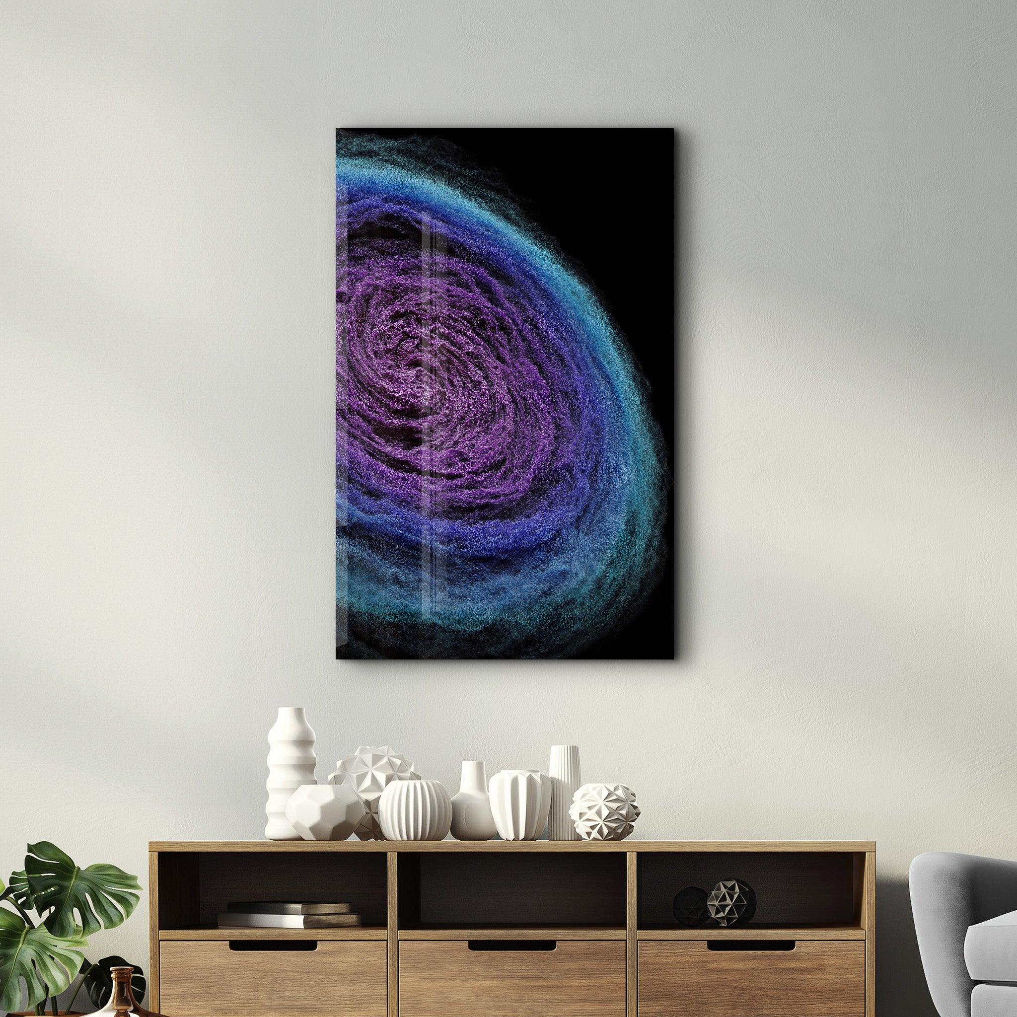 Wool Nebula | Designer's Collection Glass Wall Art - Artdesigna