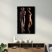 RoboGirlz3 | Designer's Collection Glass Wall Art - Artdesigna