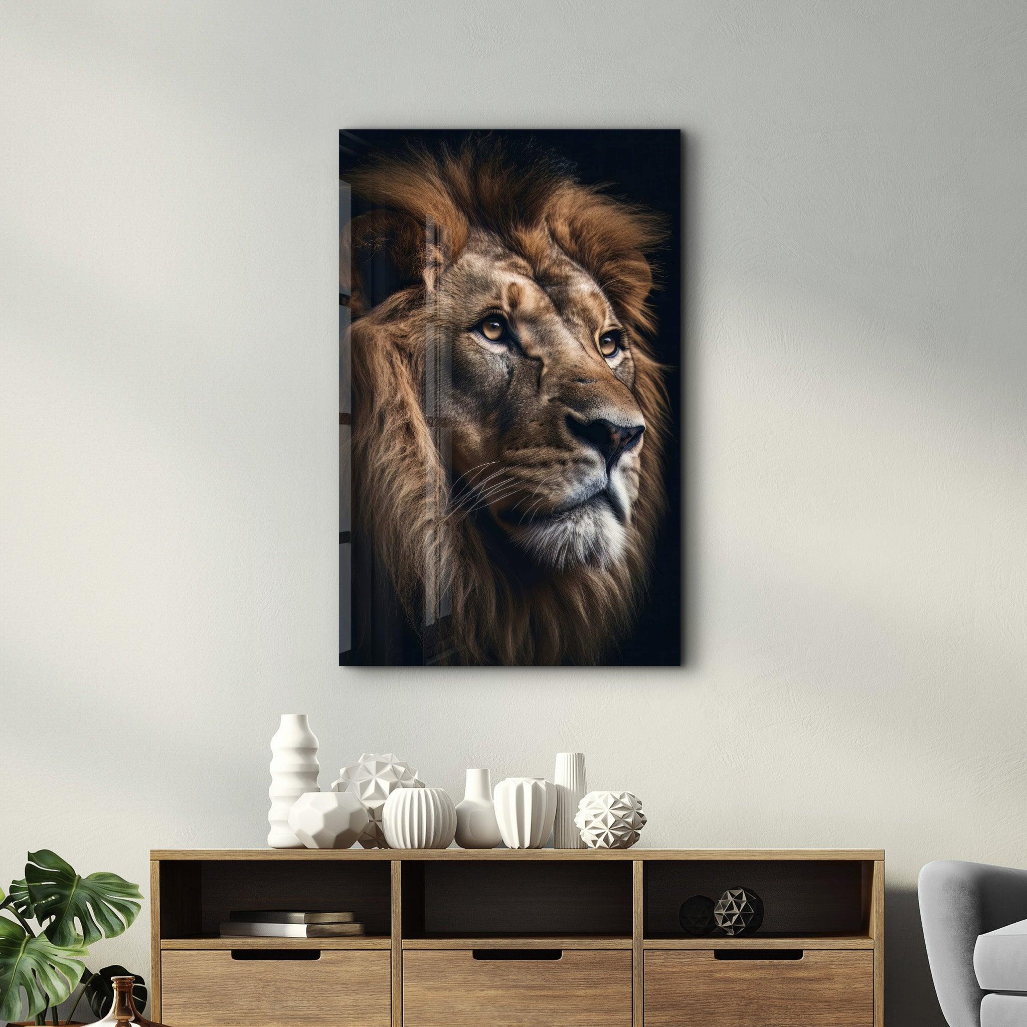 The King | Designers Collection Glass Wall Art - Artdesigna