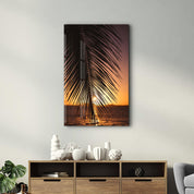 Key Biscayne Sunset, USA | Glass Wall Art - Artdesigna