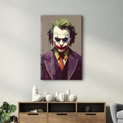 Joker Pixels | Designers Collection Glass Wall Art - Artdesigna