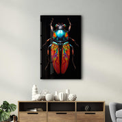 Mystic Bug | Designers Collection Glass Wall Art - Artdesigna