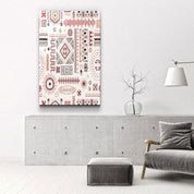 Scandinavian Egyptian Mix - Powder Beige | Zodiac Glass Wall Art - Artdesigna