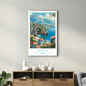 Antalya Turkey-Travel Posters | Glass Wall Art - Artdesigna