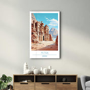 Petra Jordan-Travel Posters | Glass Wall Art - Artdesigna