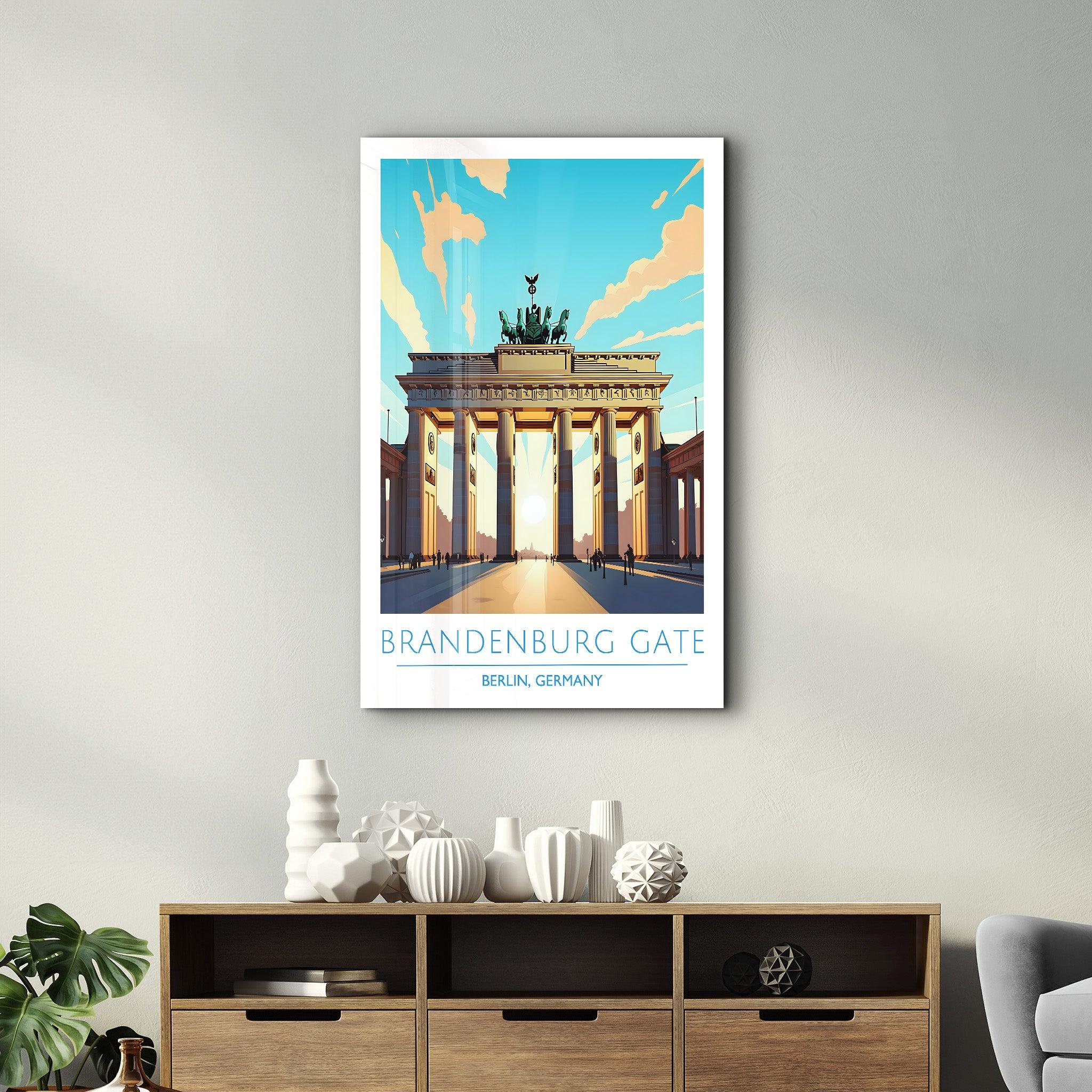 Brandenburg Gate-Berlin Germany-Travel Posters | Glass Wall Art - Artdesigna