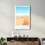 Dunas De Maspalomas-Las Palmas Spain-Travel Posters | Glass Wall Art - Artdesigna