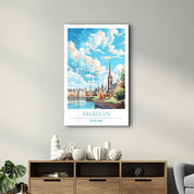 Aberdeen Scotland-Travel Posters | Glass Wall Art - Artdesigna