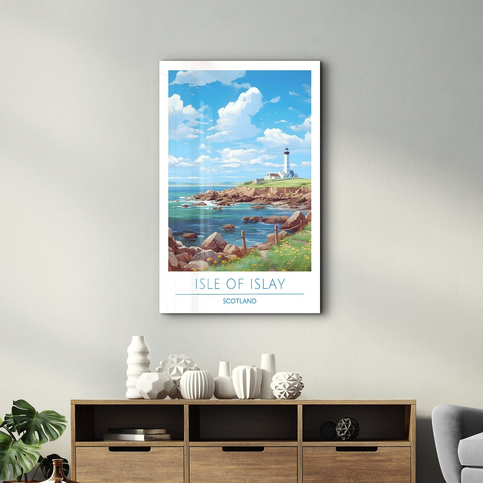 Isle Of Islay Scotland-Travel Posters | Glass Wall Art - Artdesigna