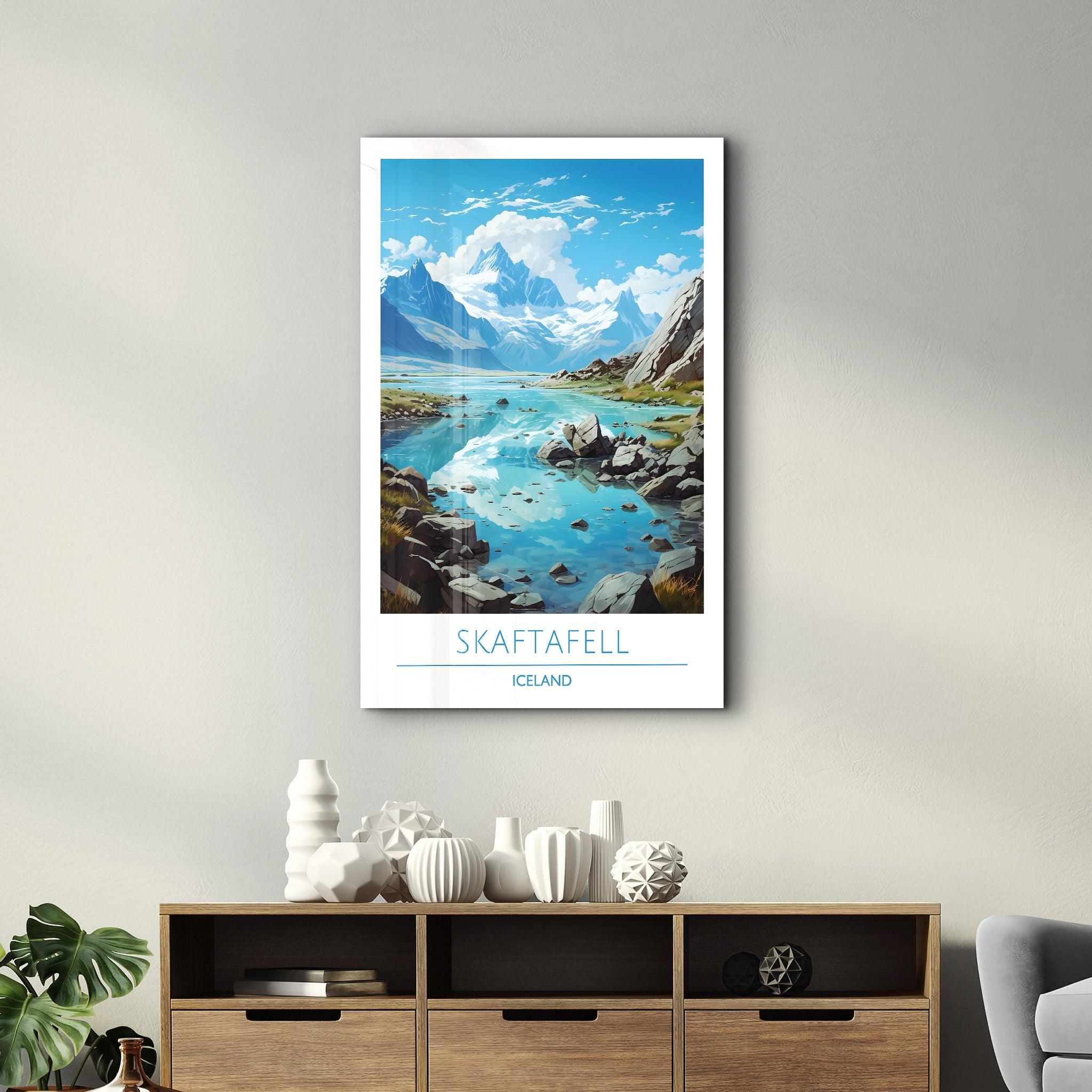 Skaftafell Iceland-Travel Posters | Glass Wall Art - Artdesigna