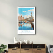 Liverpool England-Travel Posters | Glass Wall Art - Artdesigna