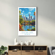 Central Park 2-New York USA-Travel Posters | Glass Wall Art - Artdesigna