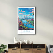 London England 1-Travel Posters | Glass Wall Art - Artdesigna