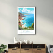 Lefkada Greece-Travel Posters | Glass Wall Art - Artdesigna