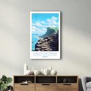 Giants Causeway Ireland-Travel Posters | Glass Wall Art - Artdesigna