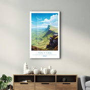 Pen Y Fan Wales-Travel Posters | Glass Wall Art - Artdesigna