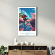 Kyoto Japan 2-Travel Posters | Glass Wall Art - Artdesigna