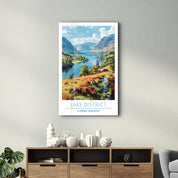 Lake District-Cumbria England-Travel Posters | Glass Wall Art - Artdesigna