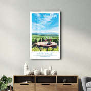 Napa Valley-California USA-Travel Posters | Glass Wall Art - Artdesigna