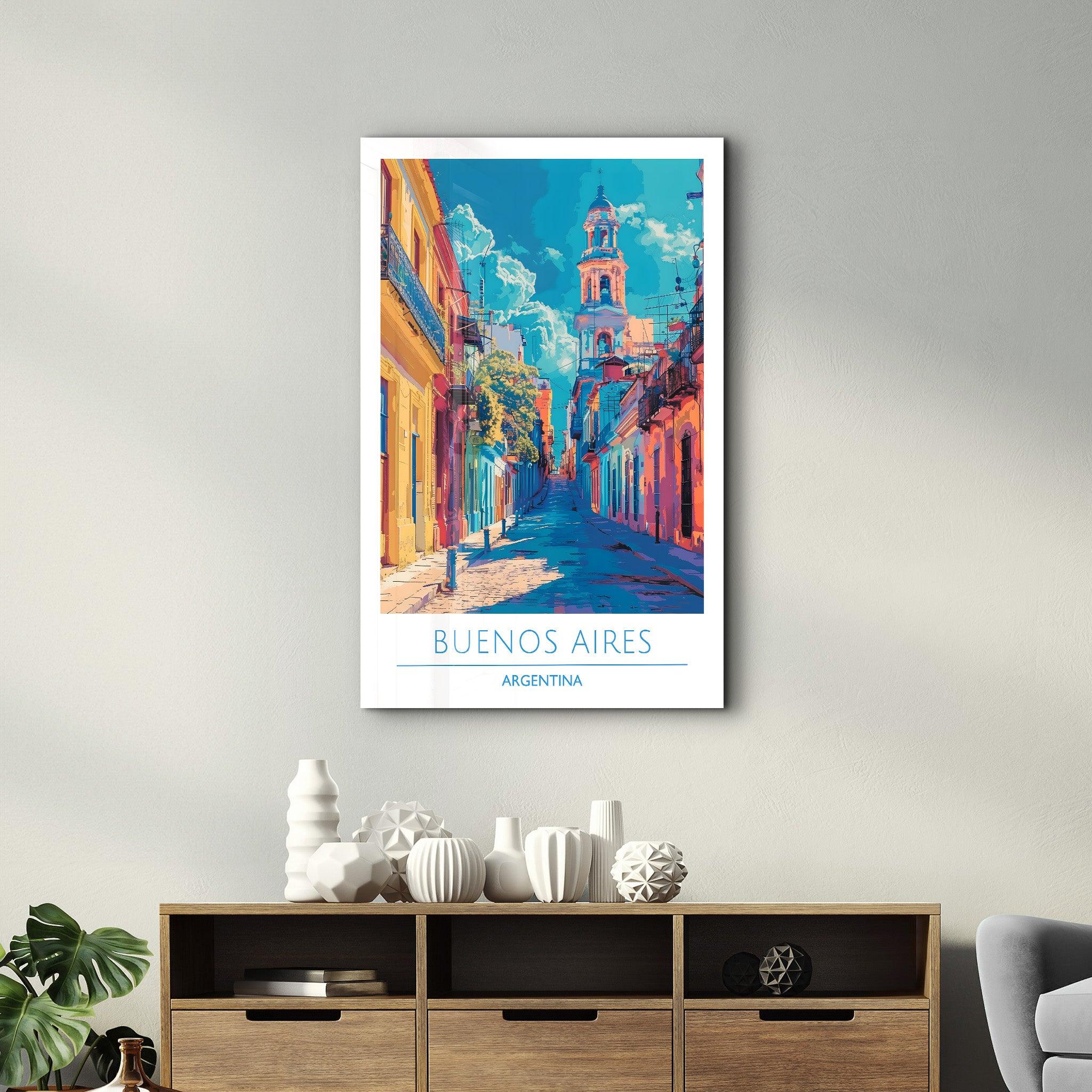 Buenos Aires Argentina 2-Travel Posters | Glass Wall Art - Artdesigna