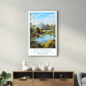 Kew Gardens-London England-Travel Posters | Glass Wall Art - Artdesigna