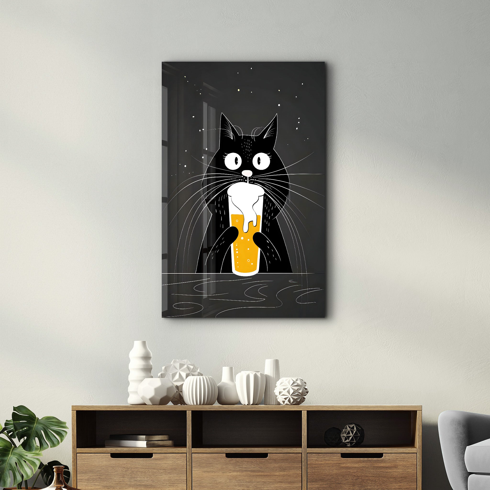 Do you want some beer? - Glass Wall Art - Artdesigna