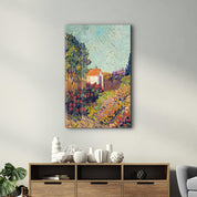 Landscape (1925–1928) by Vincent van Gogh | Glass Wall Art - Artdesigna