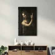 Leonardo da Vinci's Saint John the Baptist (1513-1516) | Glass Wall Art - Artdesigna