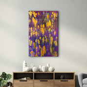 Purplish - Hand-drawn Image | Glass Wall Art - Artdesigna