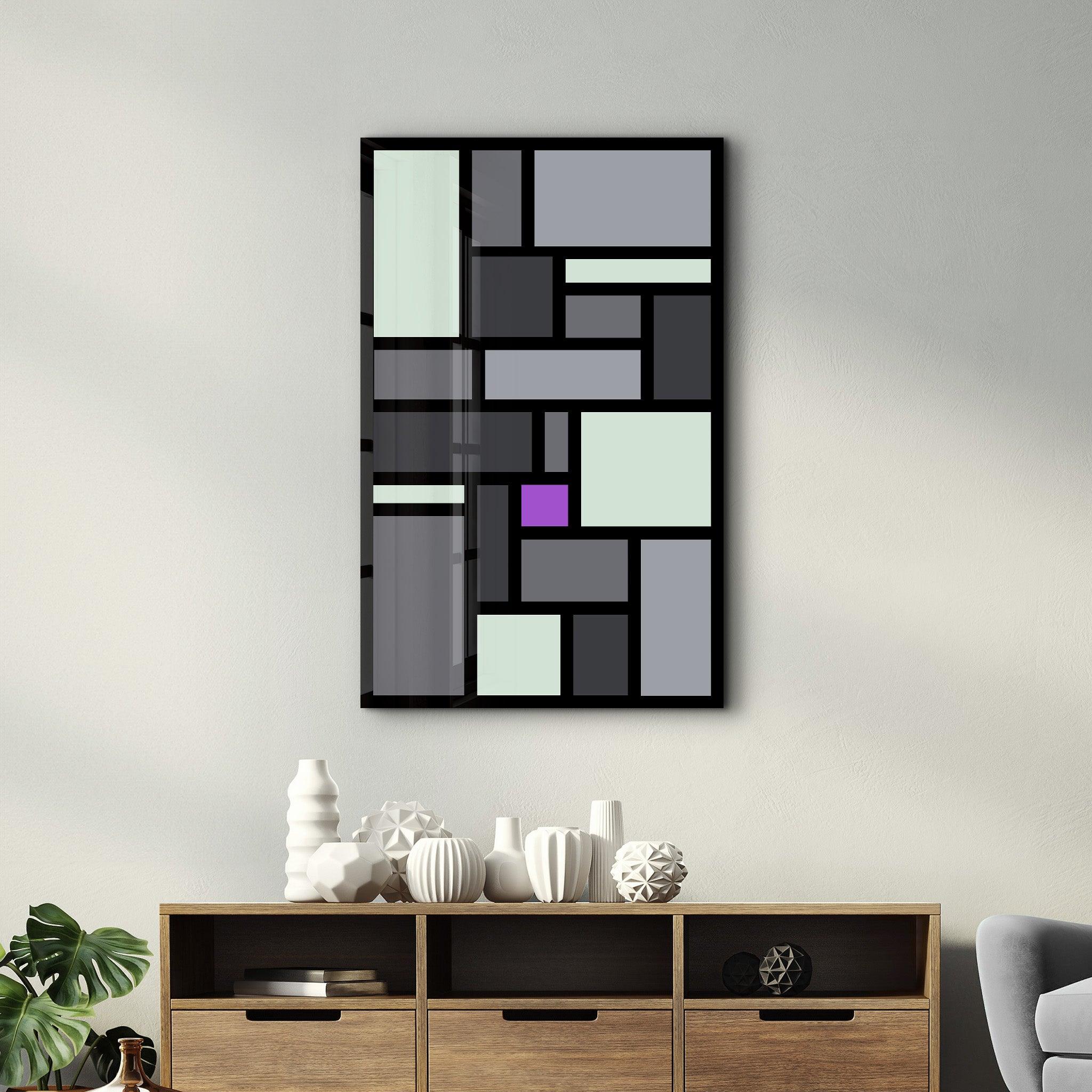 Signature Damson | Designer's Collection Glass Wall Art - Artdesigna