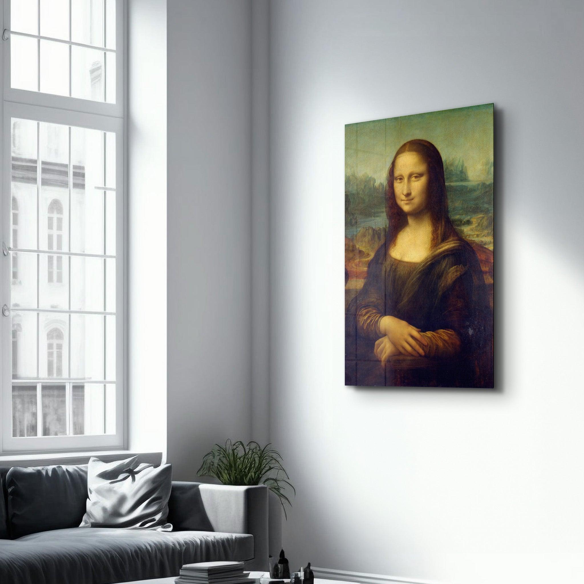 Mona Lisa | Glass Wall Art - Artdesigna