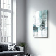 Textured Calm | Glass Wall Art - Artdesigna