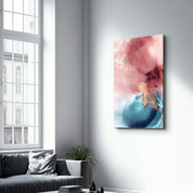 Powder Calm | Glass Wall Art - Artdesigna