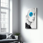 Blue Eye | Glass Wall Art - Artdesigna