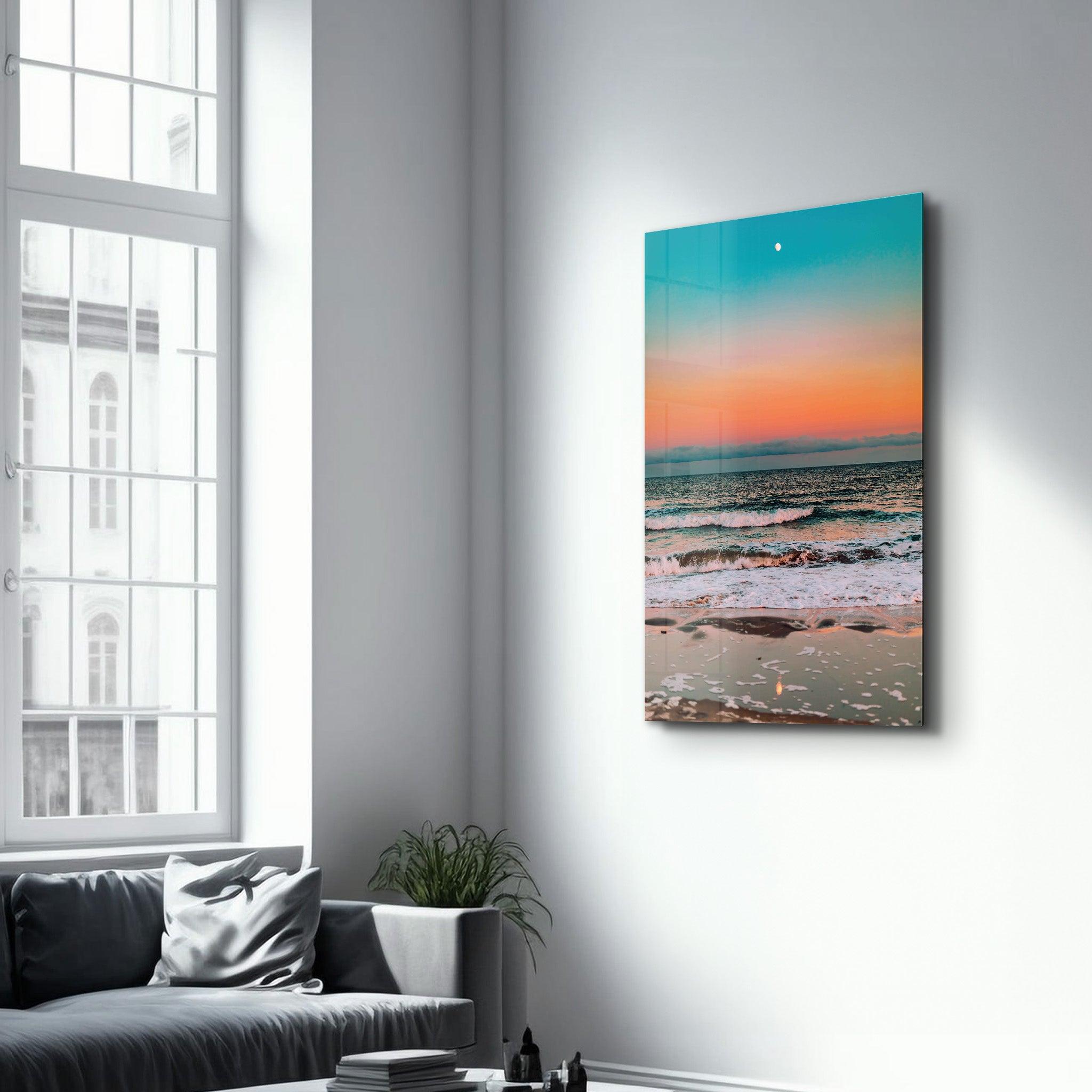 SunSet | Designer's Collection Glass Wall Art - Artdesigna