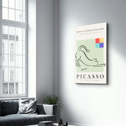 Pablo Picasso - El Gato De Pablo | Gallery Print Collection Glass Wall Art - Artdesigna