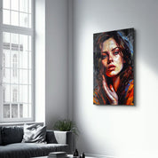 Beauty Oil Painting V2 | Designers Collection Glass Wall Art - Artdesigna